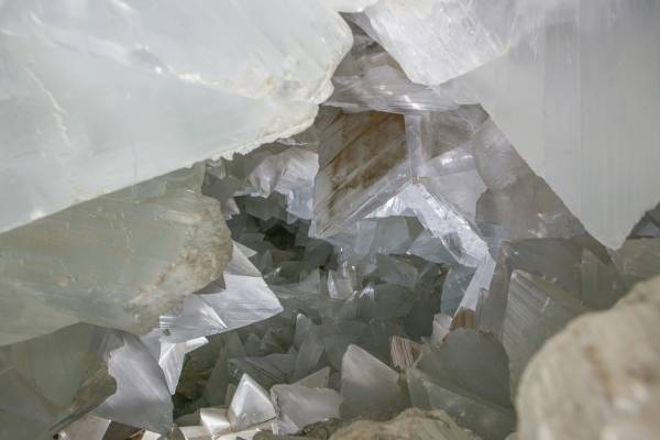 Geoda de Pulpi, joya de cristales de yeso